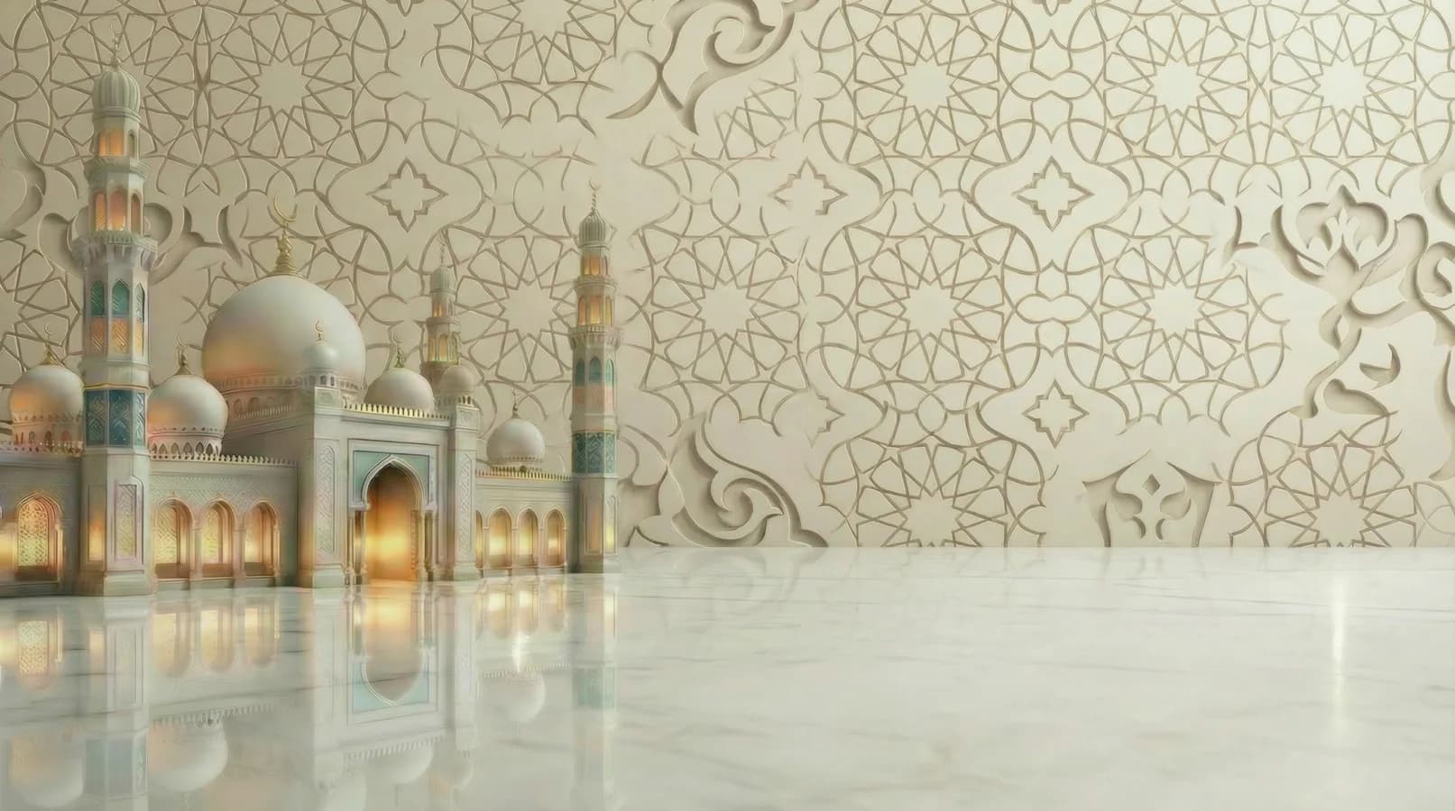 Detailed Islamic Geometric Pattern Background